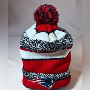 Preloved New England Patriots Winter Pom Pom Hat One Size